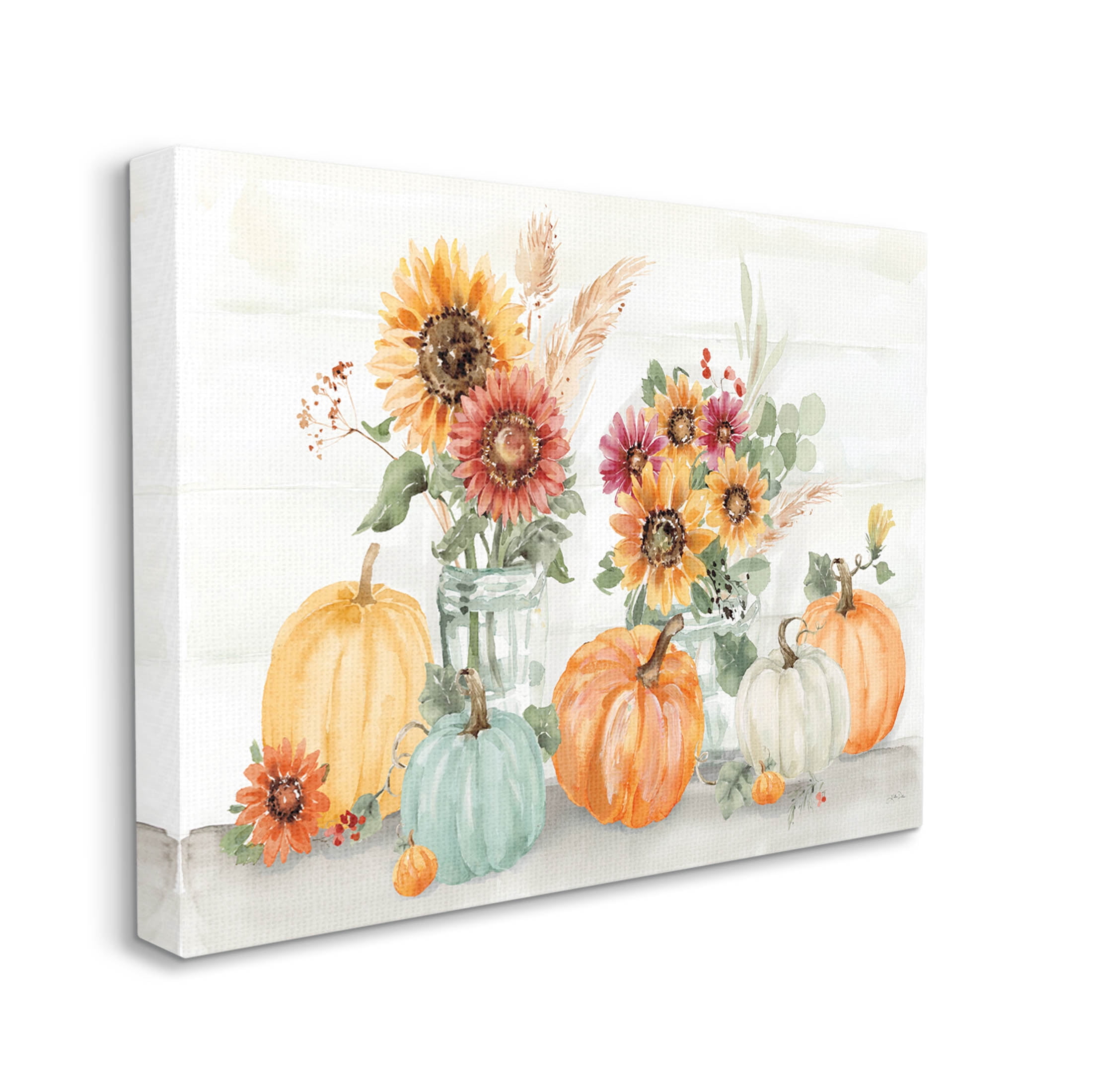 Stupell Industries Autumn Ramble Country Bouquets Graphic Art Gallery Wrapped Canvas Print Wall Art, Design by Katrina Pete