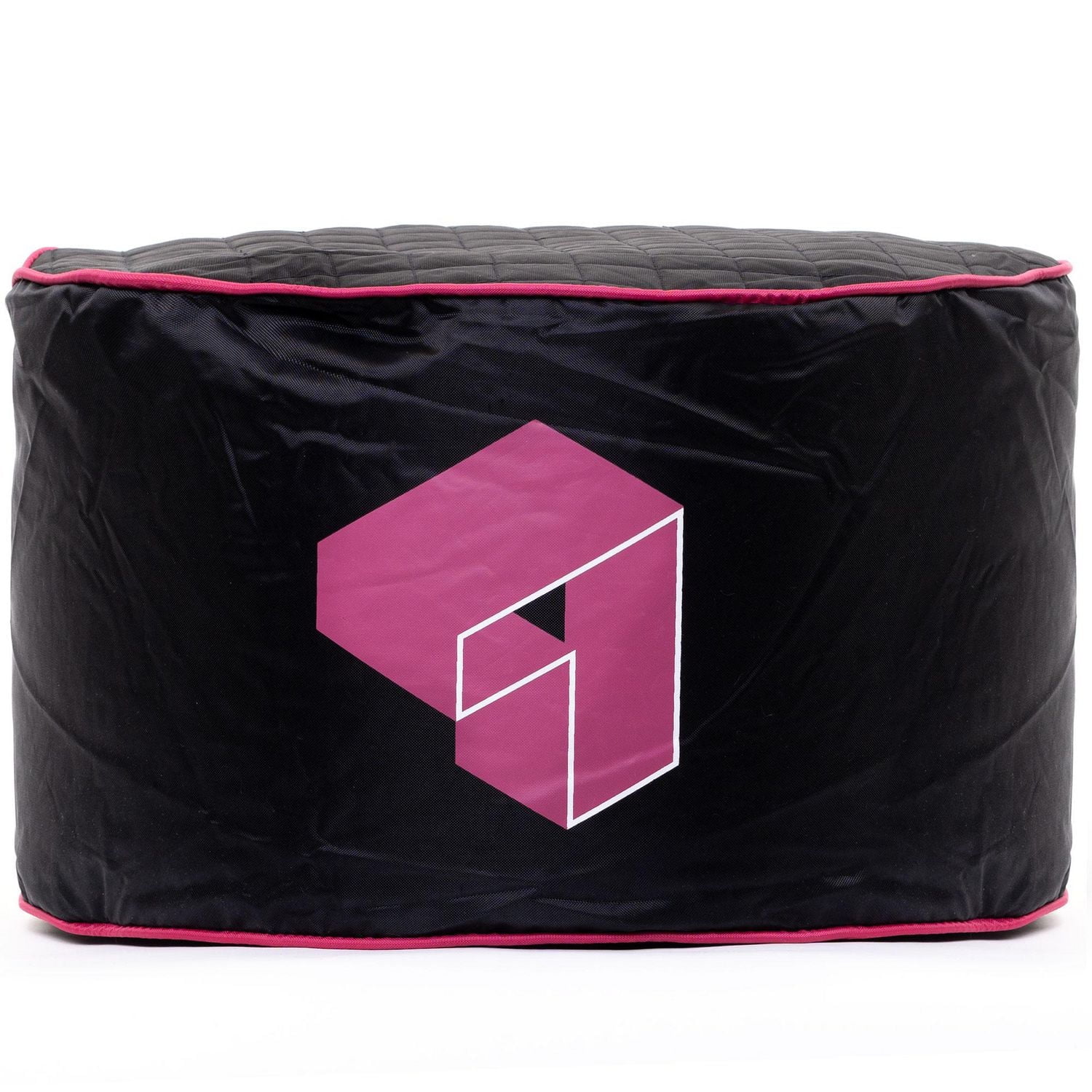 Siteazee Indoor Pink Pouf – Waterproof Oxford Fabric Bean Bag Seat with Quilted Top for Living Room or Game Rooms