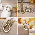 thumbnail image 4 of 1pc 19/25/32/38mm Plated Gate Round Push Trigger Spring O-Ring Buckles Snap Clasp Clip Carabiner Purses Handbags Bag Belt Buckle SILVER 38MM, 4 of 8