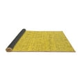 thumbnail image 2 of Ahgly Company Indoor Rectangle Solid Yellow Modern Area Rugs, 2' x 4', 2 of 4