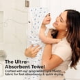 thumbnail image 4 of Toalla con capucha KeaBabies Lyra Muslin para bebés, 89 x 89 cm, orgánica, 4 of 9