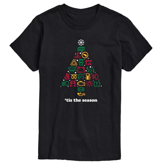 Instant Message - Car Dashboard Christmas Tree - Men's Short Sleeve Graphic T-shirt
