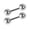Silver, variant on Ear Studs Simple Wear-resistant Men Punk Ball Barbell Earrings for Dating