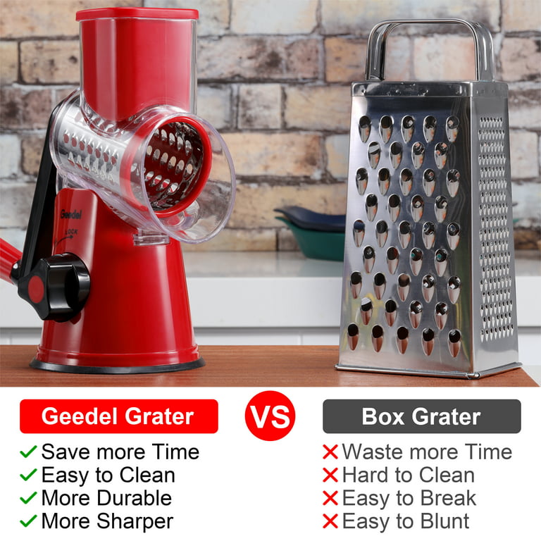 Cheese Grater, Rotatable Parmesan Cheese Grater Large Capacity Olive Garden  Cheese Grater Removable Top Handheld Rotary Cheese Grater