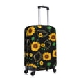 thumbnail image 3 of Easygdp Sunflowers3 Print Elastic and Washable Suitcase Protective Cover with Hidden Zipper Fits 18-32 inch Luggage -Medium, 3 of 9