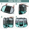 thumbnail image 6 of SENNAUX Foldable Pet Playpen Portable Dog Crate for Dogs Cats Other Small Animals,L, 6 of 7