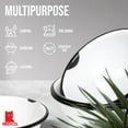 thumbnail image 6 of Red Co. Set of 4 Enamelware Metal Classic 20 oz Round Cereal Bowl, Distressed White/Black Rim, 6 of 9