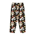 thumbnail image 5 of Goofa Cute Dog Panda Printed Soft Pajama Pants for Women, Wide Leg Comfy Casual Lounge Yoga Pants-Large, 5 of 9