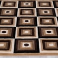 thumbnail image 4 of Allstar Brown / Beige Squares Modern Geometric Area Rug (3' 9" x 5' 1"), 4 of 7