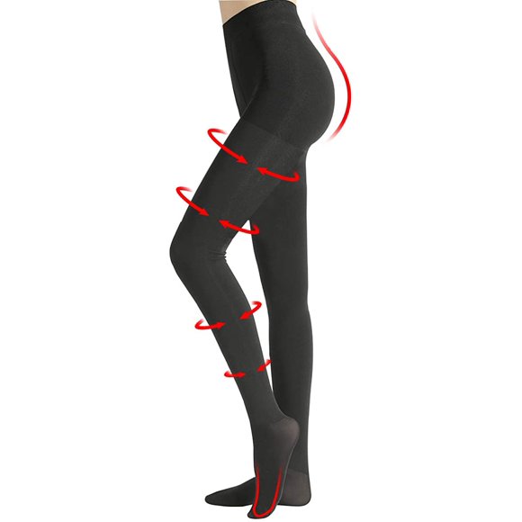 Collants de Compression pour Femmes 20-30 mmHg Collants Bout Fermé Bas de Soutien