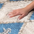 thumbnail image 3 of Addison Rugs Dream Shag Premium Machine Washable Transitional Lighthouse Ivory Rectangle Rug, 3' x 5', 3 of 8