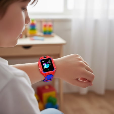 Sentmoon Kids Smart Watch Phone Smartwatch for Boys Girls Two Way Call Photo Positioning Waterproof Long Battery Life Games E Book Video Touch Screen Kids GPS Smart Watch