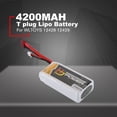 thumbnail image 2 of 4200MAH 7.4V 25C T plug Rechargeable Lipo Battery For WLTOYS 12428 12429, 2 of 8