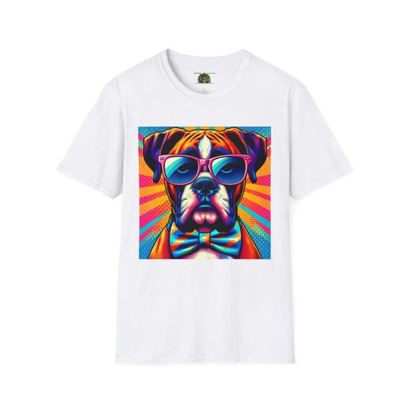 Boxer Glasses Pop Art Unisex Softstyle T-Shirt