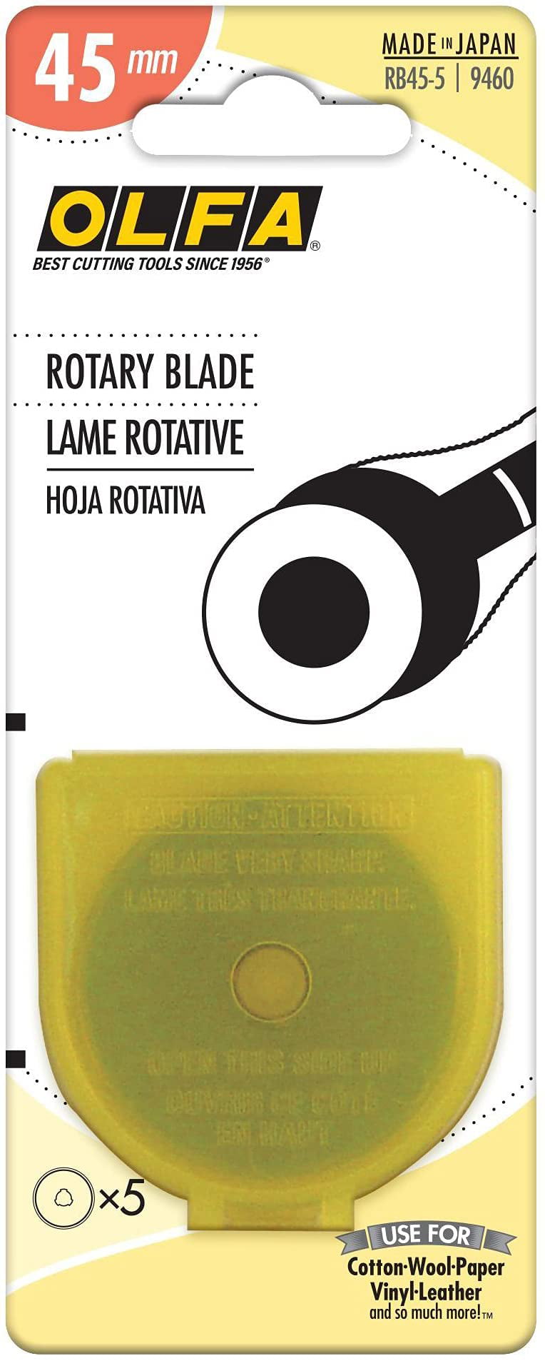 Premium Pack 5-pack OLFA 45mm Rotary Blades 