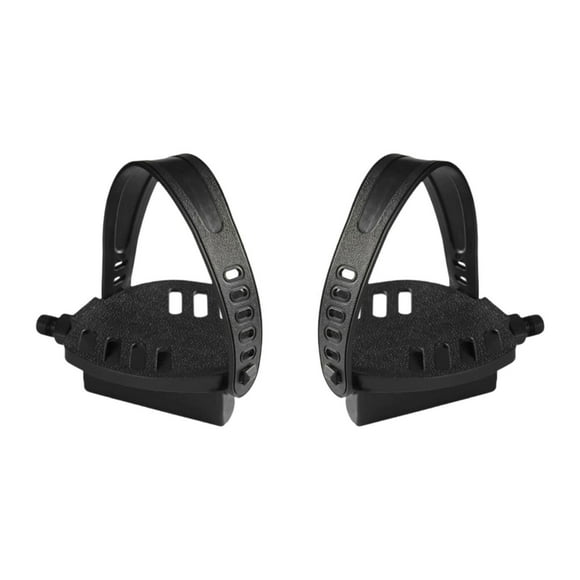 2 pedales de bicicleta estática con correa ajustable, pedales de ciclismo indoor de alto rendimiento para entrenamiento en casa o en la oficina, pieza