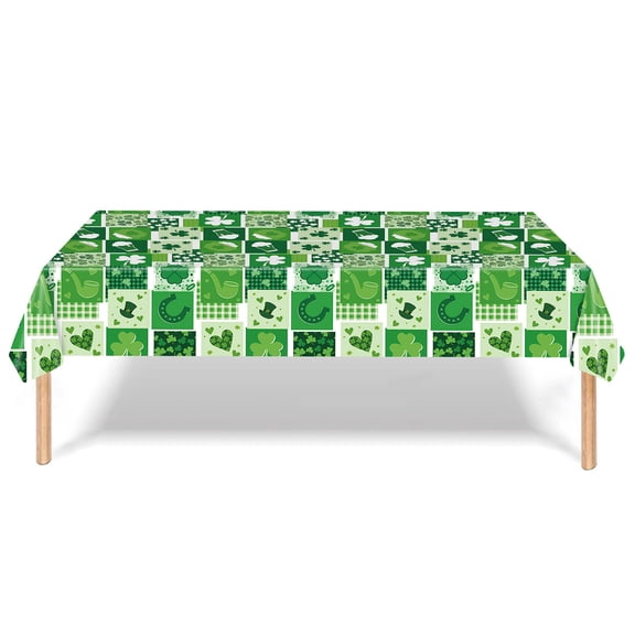 Nkmbld Tablecloth for Kitchen Shamrocks Themed Party Tablecloths St. Patrick's Tablecloths, Multicolor