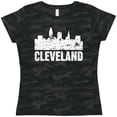 thumbnail image 3 of Inktastic Cleveland Skyline Grunge Women's T-Shirt, 3 of 5