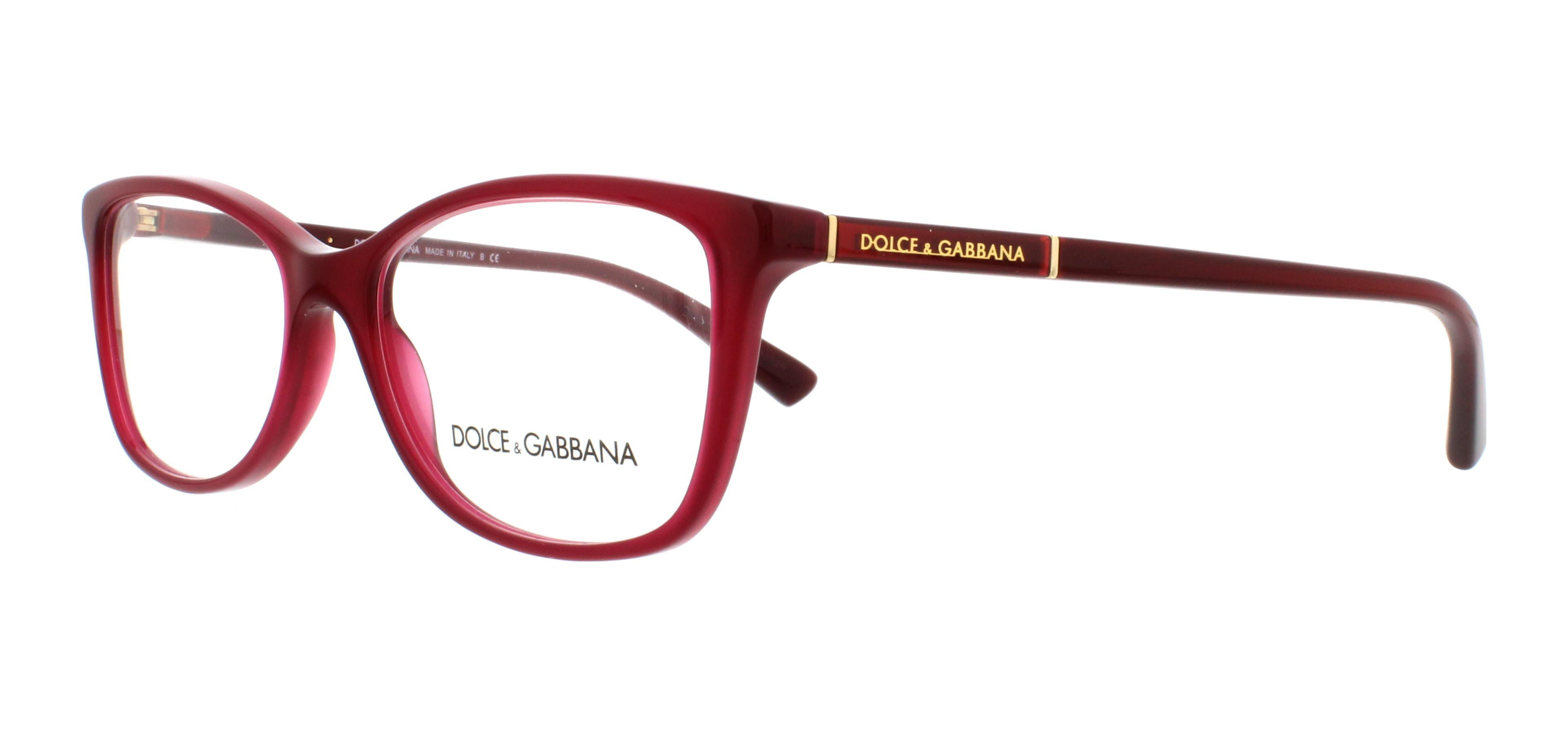 dolce and gabbana red eyeglasses