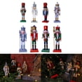 thumbnail image 2 of Cascanueces de madera para Navidad, figura de cascanueces, títere de cascanueces para regalo de fiesta navideña, 2 of 8