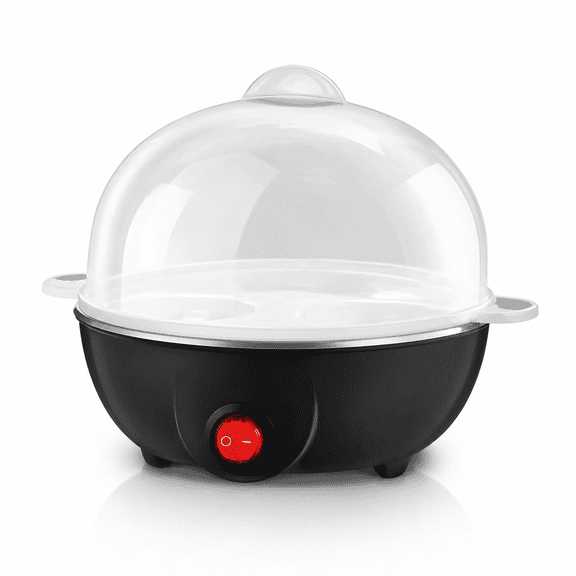 Electric Egg Cooker - 7 Egg Capacity,Auto Shut Off,Compact Hard & Soft Boiled Egg Maker for Breakfast
