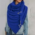 thumbnail image 1 of DPTALR Women's Winter Solid Color Star Decoration Retro Style Warm Scarf, 1 of 2