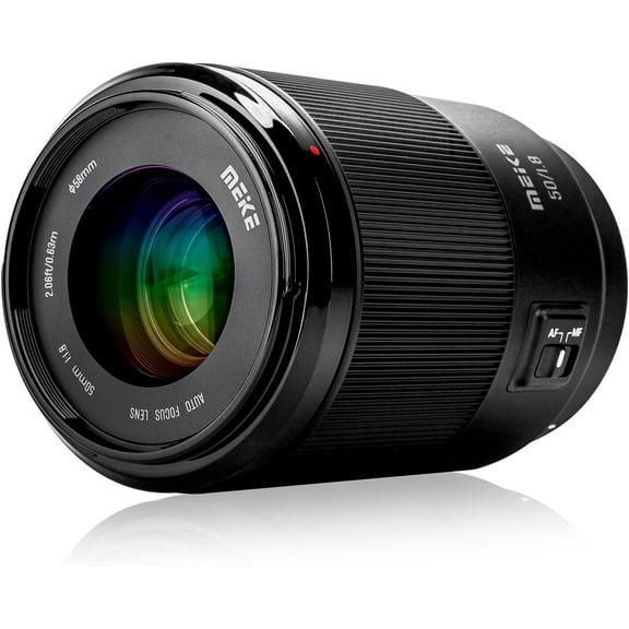 Meike 50mm F1.8 Full Frame Auto Focus STM Prime Lens for Sony E-Mount Cameras