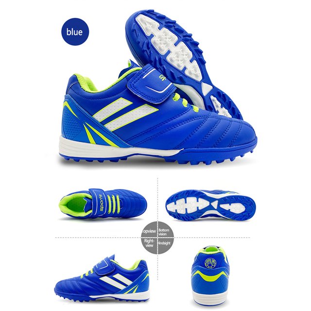 Zapatos De Entrenamiento De Fútbol Botas de fútbol para niños, pegatina ajustable, zapatillas de deporte de fútbol para césped artificial Hugtrwg Para Estrenar
