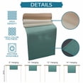 thumbnail image 6 of Green Brown Ombre Table Runner 72 Inches, Abstract Aesthetics Modern Art Bed Runner Dresser Scarves Tabletop for Indoor Outdoor Parties/Ceremony/Banquet, 14" x 72", 6 of 9