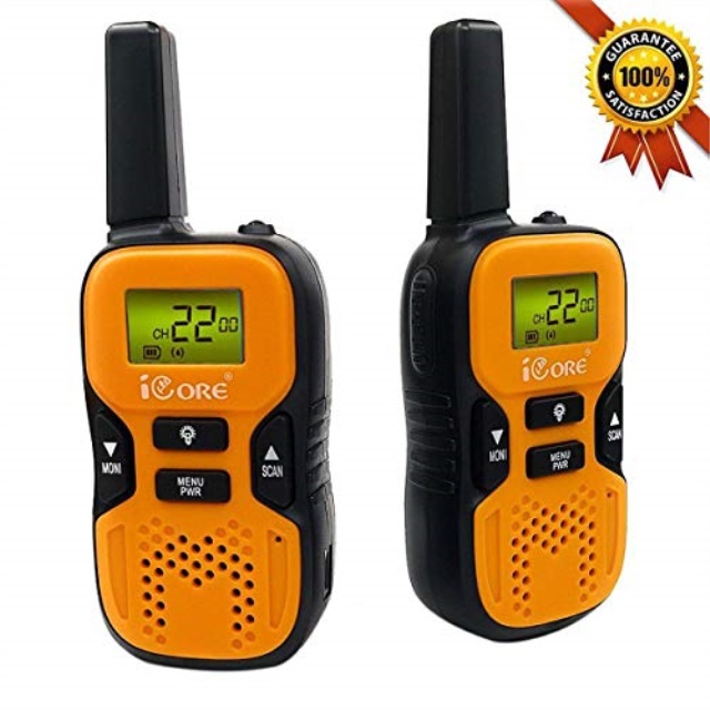 iCore Walkie Talkies for Kids, Long Range Walkie Talkie with 2 Way
