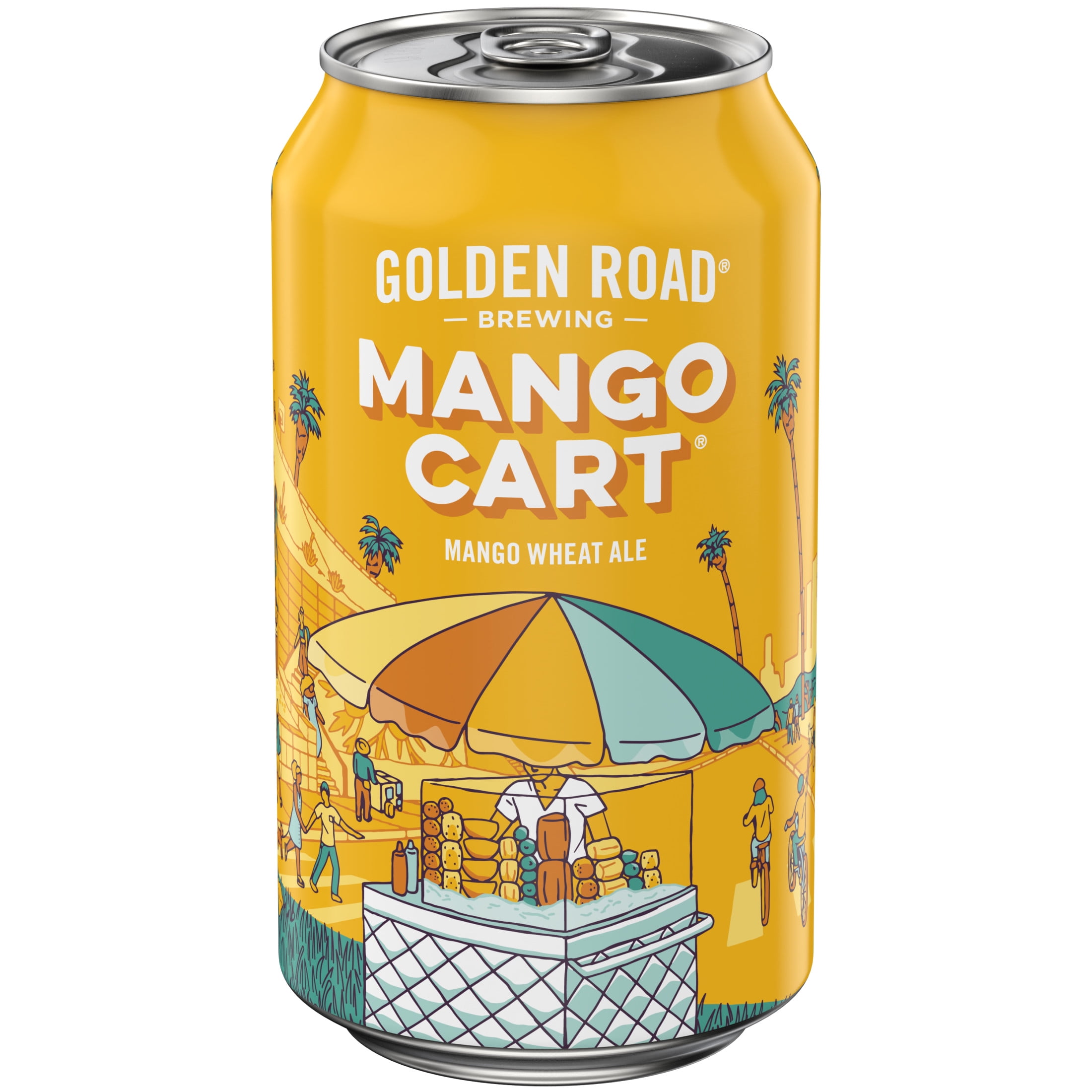 Golden Road Wheat Ale Mango Cart Beer 12 fl oz 1 Can, Craft Beer, 4% ABV