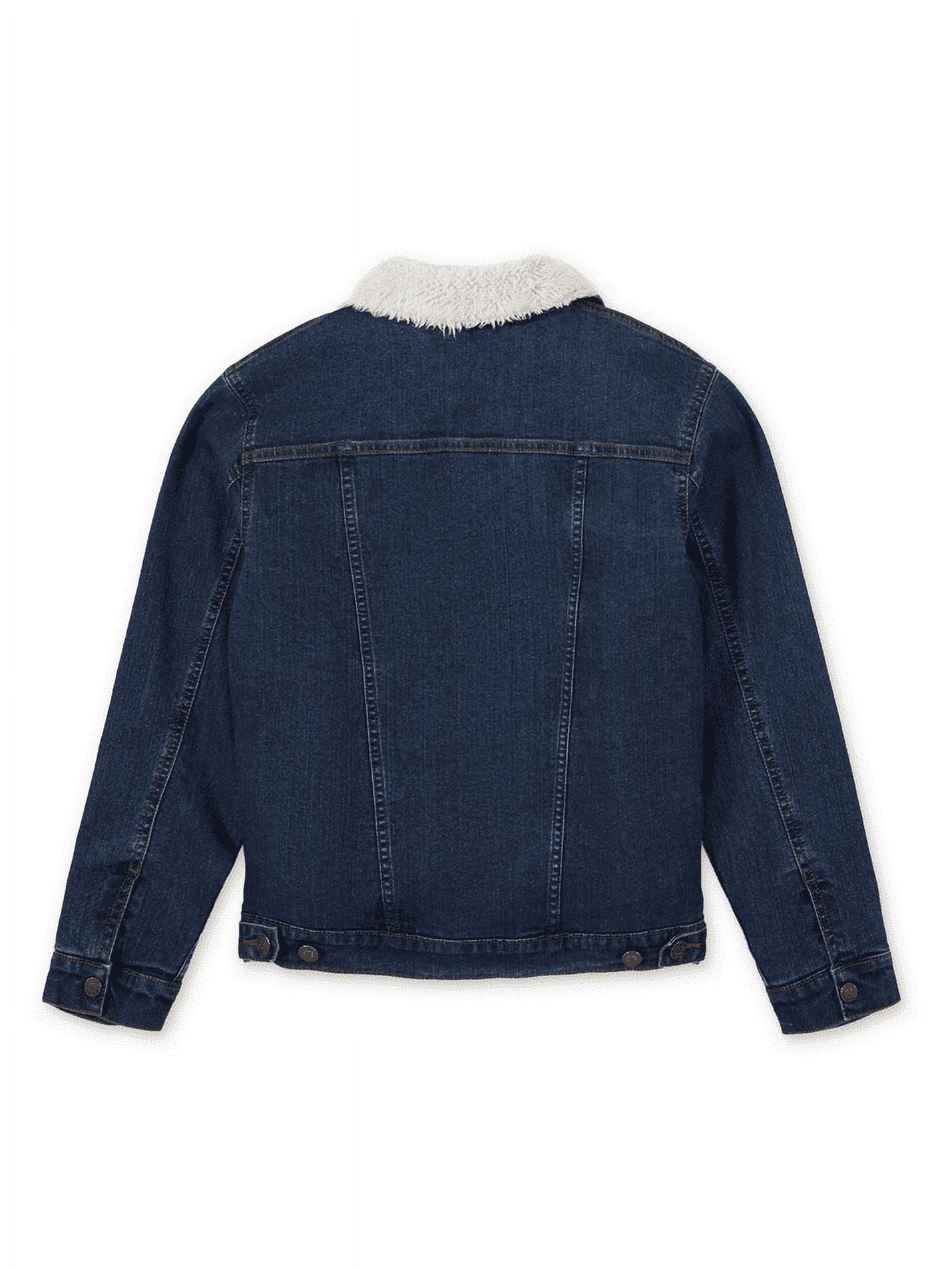 Wrangler Boys' Sherpa Lined Trucker Denim Jacket - Walmart.com