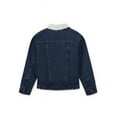 thumbnail image 3 of Wrangler Boys' Sherpa Lined Trucker Denim Jacket, 3 of 4