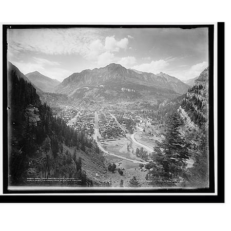 Historic Print, Ouray, Colorado, from Blow-out Canyon, 16" x 20"