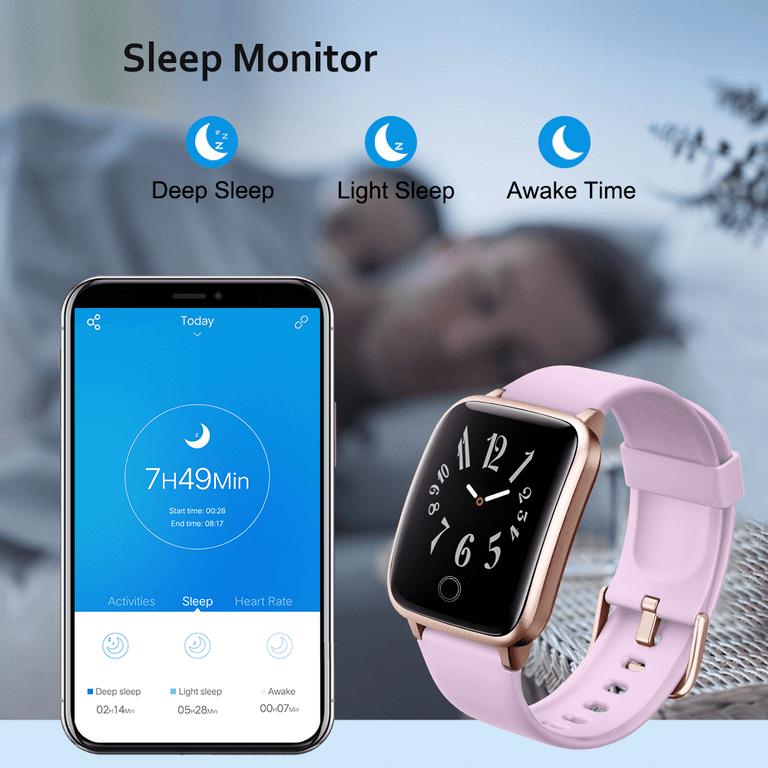 Willful Smart Watch Men Women Fitness Tracker Heart Rate Watch for Android  iOS