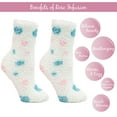 thumbnail image 2 of Lush N Plush 2 pack slipper socks - Lavender N Shea Butter, Raspberry, 2 of 10