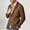 Brown, variant on Mens Cardigan Sweater Knit Blazer Suit Jacket Casual Two Button Lightweight Sport Coat with Multi Pockets