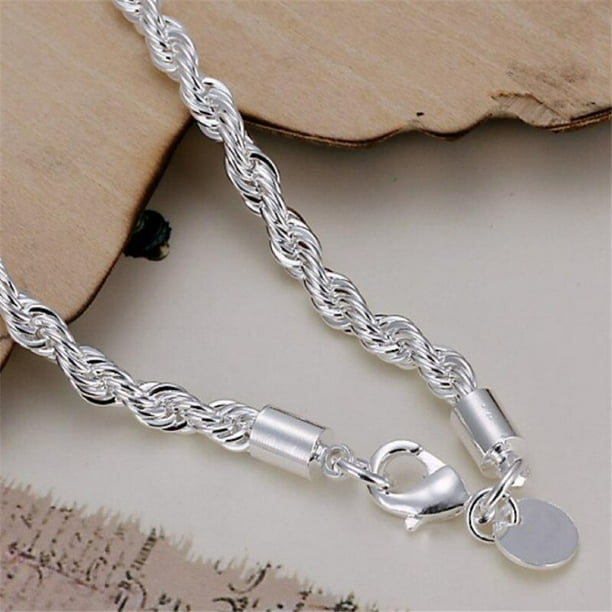 Pulsera Trenzada Plata Ajustable Mujer Elegante + Empaque | Cuotas Sin