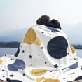 thumbnail image 5 of XMXT Flannel Throw Blanket for Couch, Warm Interesting Various Planet Prints Bed Sofa Decor Blankets for Home Bedroom, 50 x 40 inches, 5 of 8