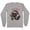 Grey, variant on Raccoon Christmas Hot Mess Long Sleeve Shirt Unisex Large White