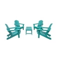 thumbnail image 2 of 7-Piece Poly Adirondack Conversation Set Coffee Table, Side Table for Outdoor Patio Garden, Turquoise, 2 of 2