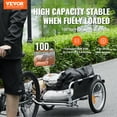 thumbnail image 2 of VEVOR Remorque de Vélo, Capacité de Charge de 100 Lb, Chariot-Bicyclette Robuste, Rangement Pliable Compact et Dégagement Rapide avec Attelage Universel, Roues de 16 Pouces, Réflecteurs Sécuritaires, Convient aux Roues de Vélo de 22 Pouces-28 Pouces, 2 of 9