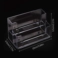 thumbnail image 2 of 2 PCS Business Card Holder Acrylic Plastic 2 Tiers Card Organiser Clear Card Display Stand Box for Office School Home Desk Tidy, 2 of 5
