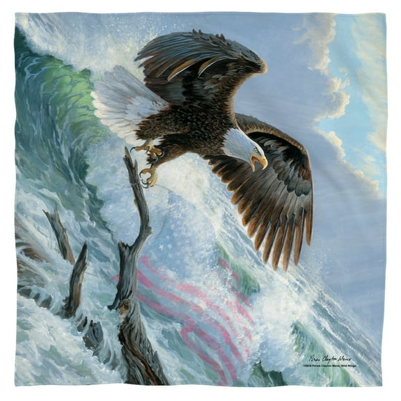 Wild Wings - American Eagle - Bandana - 22" x 22"