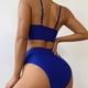 thumbnail image 5 of Traje de baño para mujer, moda, cómodo, color sólido, bikini, traje de baño de color liso para mujer, conjuntos de bikinis, trajes de baño para mujer, 5 of 8