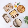 thumbnail image 3 of Clearance!Giyblacko Nonstick Bakeware Sets Baking Pans Set Toaster Oven Trays Kitchen Baking With Pizza Pan Cake Pan Bread Loaf Box Pan Cookie Sheet, 3 of 5
