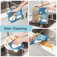 thumbnail image 2 of Sky Bear Oil Paint Pattern Dish Towels 6 Pack Kitchen Cleaning Dish Cloths Absorbent Reuseable Cleaning Cloths 11'' x 11'', 2 of 9