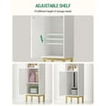 thumbnail image 6 of Bathroom Storage Cabinet, Small Corner Floor Cabinet with Door and Shelves,Adjustable Shelf,White, 6 of 7