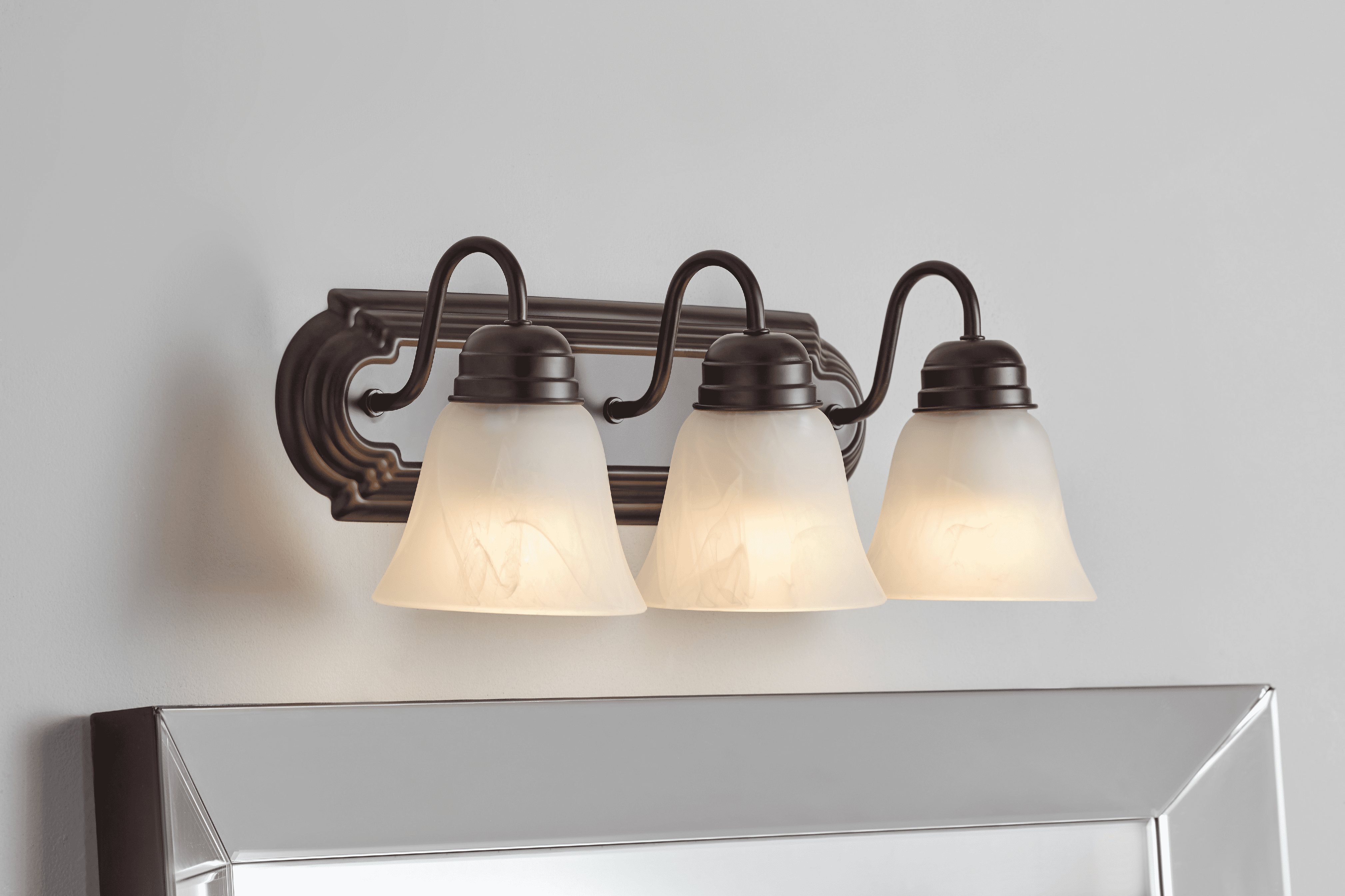 Mainstays 3Light Traditional Vanity Light, Bronze