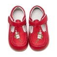 thumbnail image 4 of Toddler Girls Cute Flower T-strap Sandals, Children's Lightweight Anti-skid Soft Sole Mary Jane Flats, 4 of 4